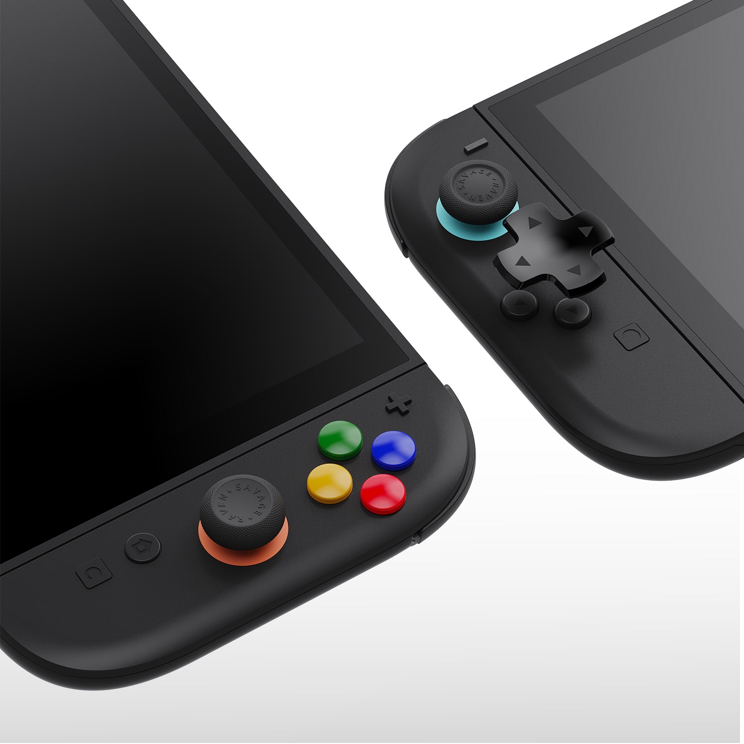 Savage Raven by Skull D-Pad Button Cap Set for Nintendo SWITCH