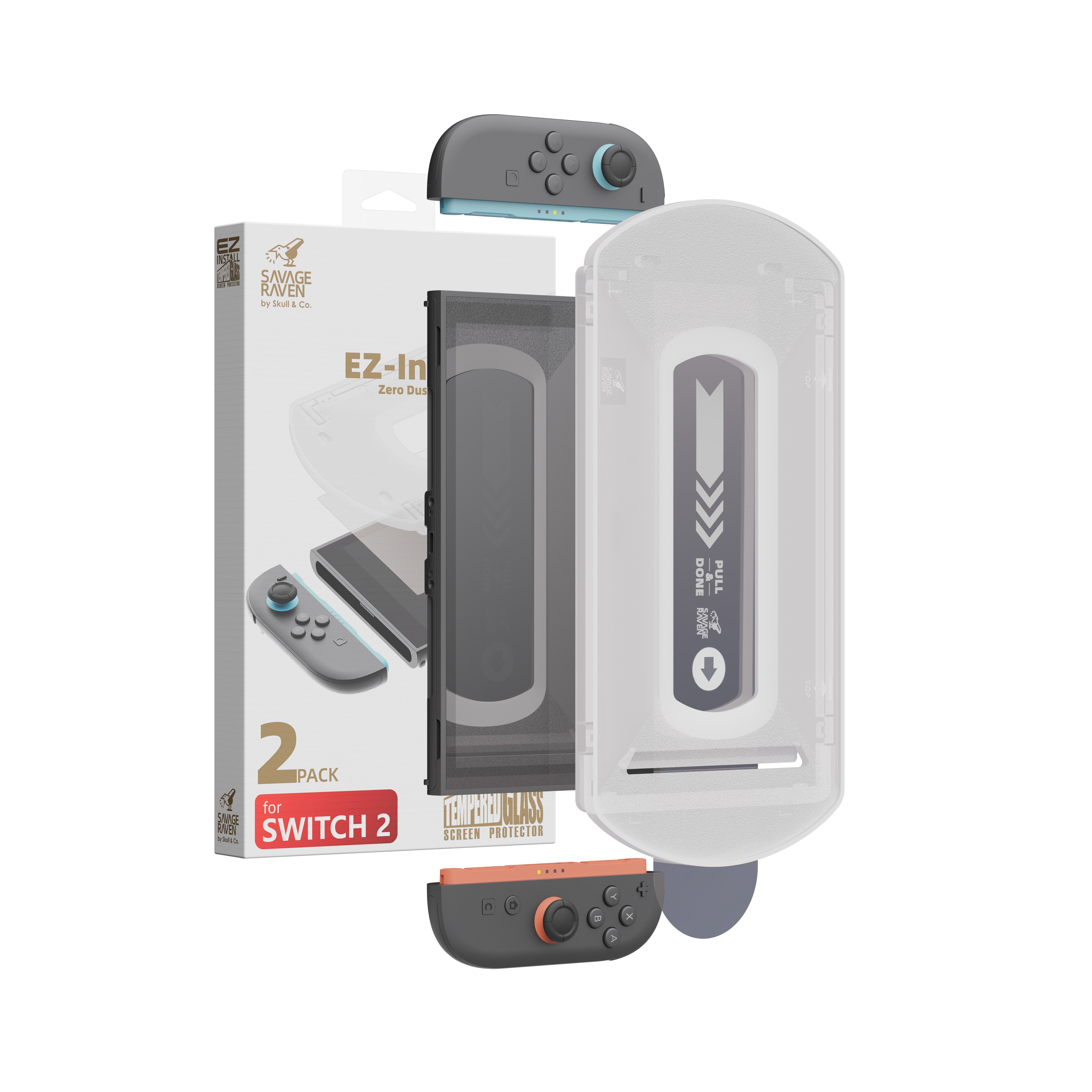 Savage Raven by Skull & Co. Tempered Glass Screen Protector with EZ-In